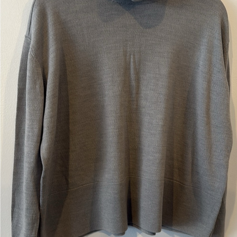Everlane Charcoal Cowl Neck Sweater